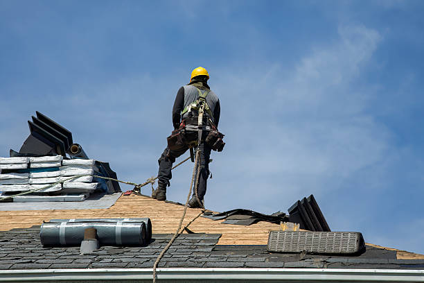 Professional Roofing technician working in Harlan, KY
